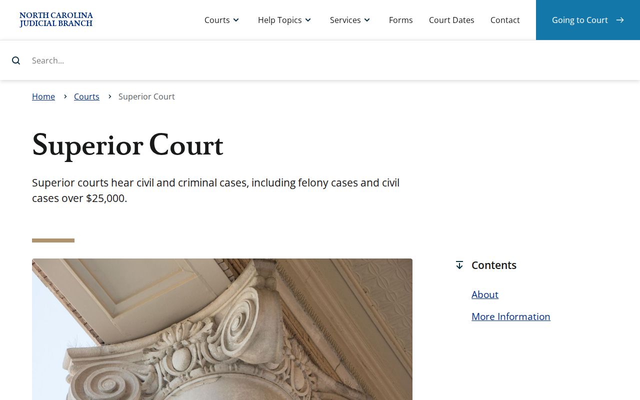 Avery County civil court dockets and Superior Court jurisdiction