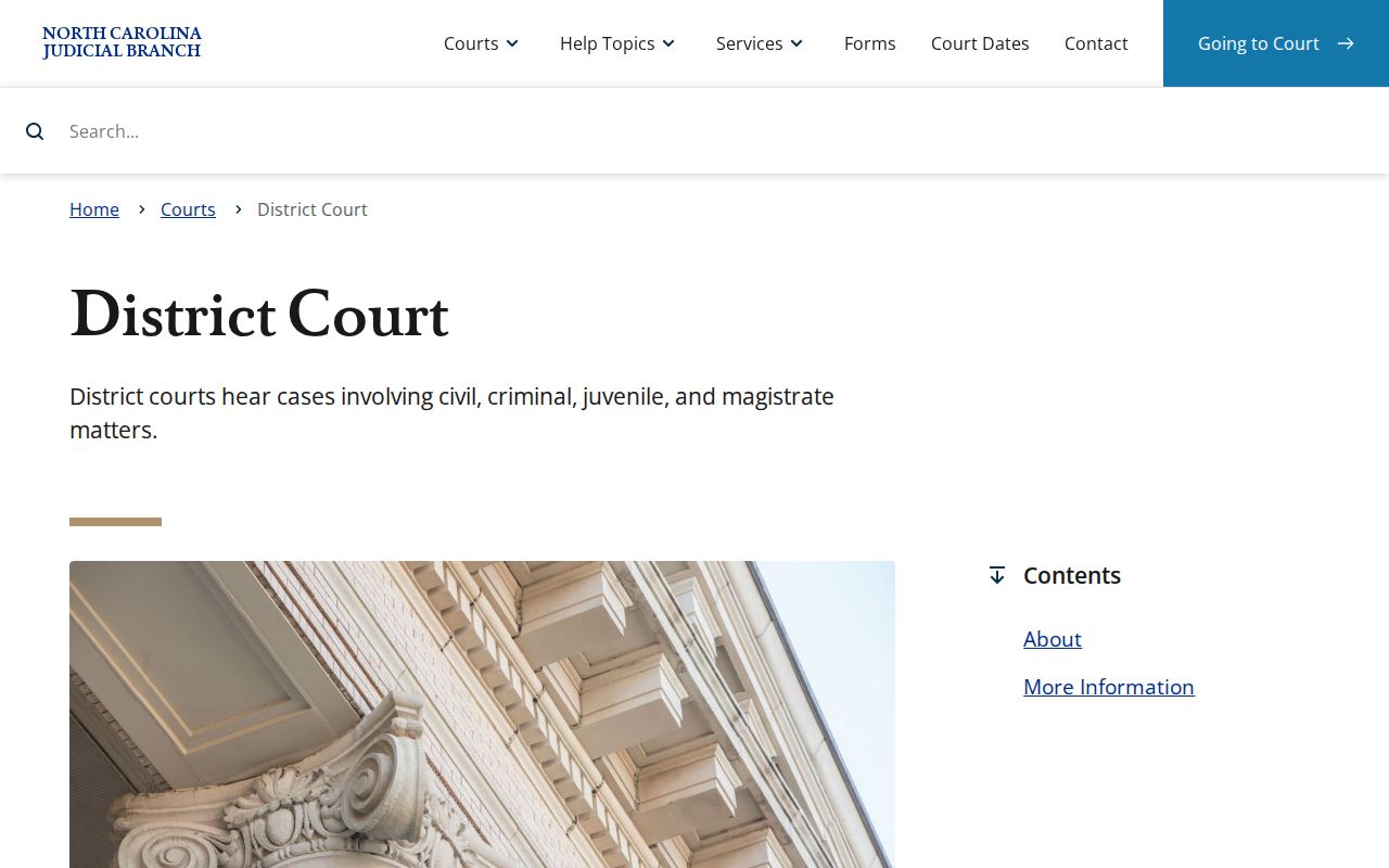 Avery County criminal court dockets and District Court jurisdiction