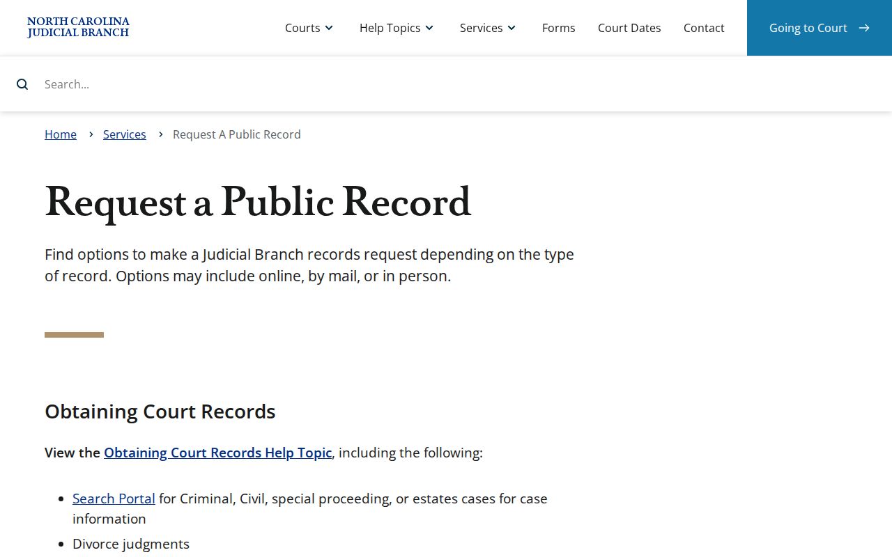 Avery County traffic court records and public record request information