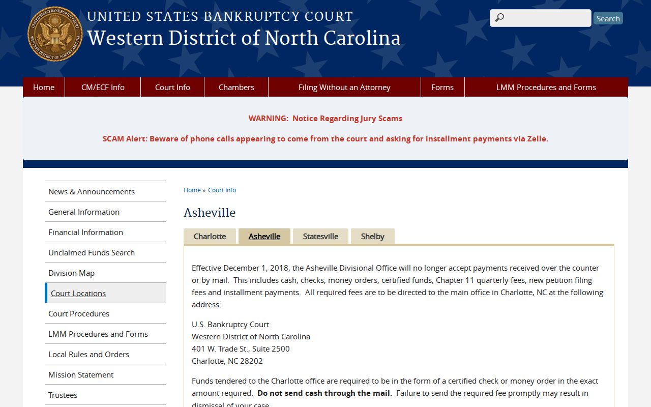 Crossnore court records bankruptcy court source distinction