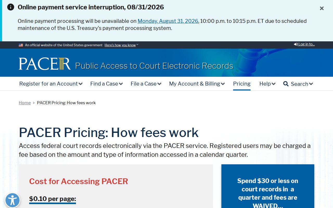 Sugar Mountain court records federal PACER comparison